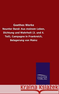 Goethes Werke Goethe 9783846077054