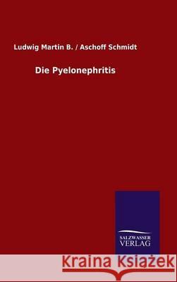 Die Pyelonephritis Martin B / Aschoff Ludwig Schmidt 9783846077726