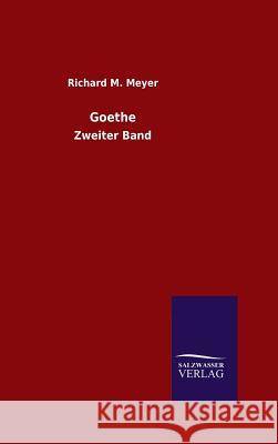 Goethe Richard M Meyer 9783846079096