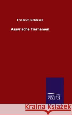 Assyrische Tiernamen Friedrich Delitzsch   9783846082447 Salzwasser-Verlag Gmbh