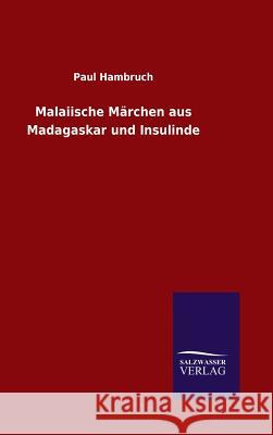 Malaiische Märchen aus Madagaskar und Insulinde Paul Hambruch 9783846084625 Salzwasser-Verlag Gmbh