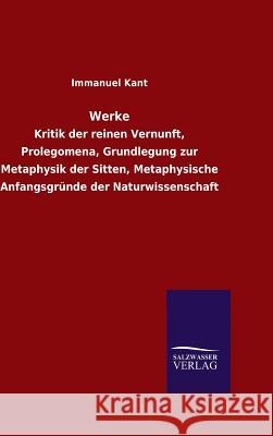 Werke Immanuel Kant 9783846096918 Salzwasser-Verlag Gmbh