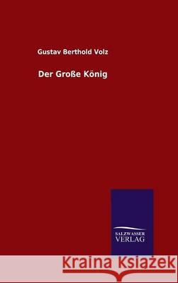 Der Große König Volz, Gustav Berthold 9783846097014