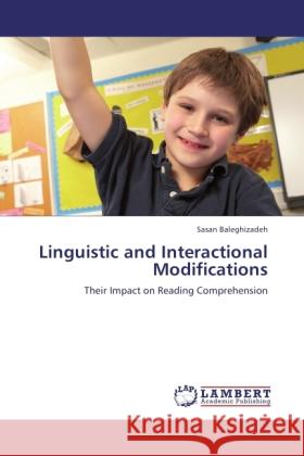 Linguistic and Interactional Modifications Baleghizadeh, Sasan 9783846517581