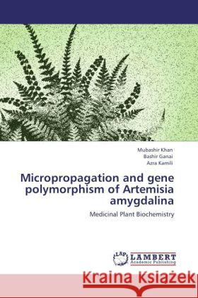 Micropropagation and gene polymorphism of Artemisia amygdalina : Medicinal Plant Biochemistry Khan, Mubashir; Ganai, Bashir; Kamili, Azra 9783846596197