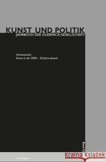 Kunst in Der Ddr - 30 Jahre Danach April Eisman Gisela Schirmer 9783847111672 V&R Unipress