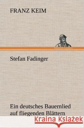 Stefan Fadinger Keim, Franz 9783847253389