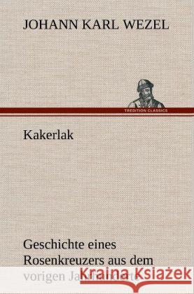 Kakerlak Wezel, Johann K. 9783847263586 TREDITION CLASSICS