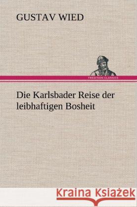 Die Karlsbader Reise der leibhaftigen Bosheit Wied, Gustav 9783847263708 TREDITION CLASSICS