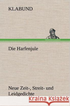 Die Harfenjule Klabund 9783847264590