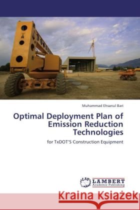 Optimal Deployment Plan of Emission Reduction Technologies Bari, Muhammad Ehsanul 9783847318798