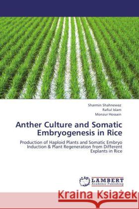 Anther Culture and Somatic Embryogenesis in Rice Sharmin Shahnewaz, Rafiul Islam, Monzur Hossain 9783847327639