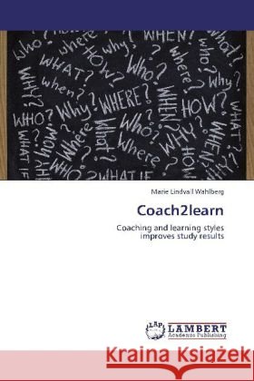 Coach2learn Lindvall Wahlberg, Marie 9783847337553