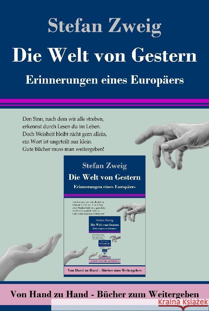 Die Welt von Gestern Zweig, Stefan 9783847856184 Henricus - Von Hand zu Hand