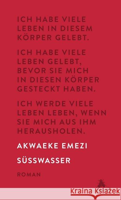 Süßwasser : Roman Emezi, Akwaeke 9783847906469