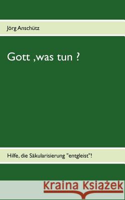 Gott, was tun ?: Hilfe, die Säkularisierung entgleist ! Anschütz, Jörg 9783848251636 Books on Demand