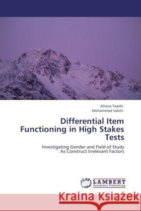 Differential Item Functioning in High Stakes Tests Tayebi, Alireza, Salehi, Mohammad 9783848403240