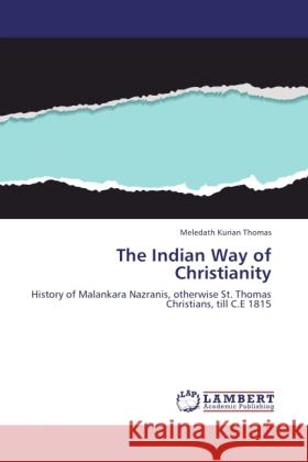 The Indian Way of Christianity Kurian Thomas, Meledath 9783848420056