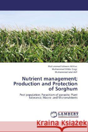 Nutrient management; Production and Protection of Sorghum Akhtar, Muhammad Faheem, Gogi, Muhammad Dildar, Arif, Muhammad Jalal 9783848431298