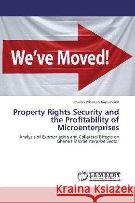 Property Rights Security and the Profitability of Microenterprises Charles Wharton Kaye-Essien 9783848449026