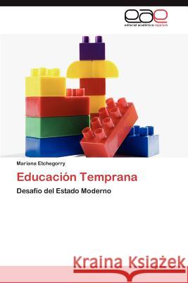Educación Temprana Etchegorry Mariana 9783848453009 Editorial Acad Mica Espa Ola