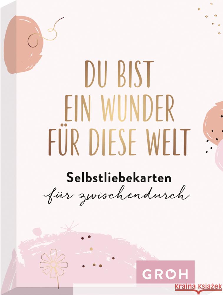 Du bist ein Wunder für diese Welt - Selbstliebekarten für zwischendurch Groh Verlag 9783848500260 Groh Verlag