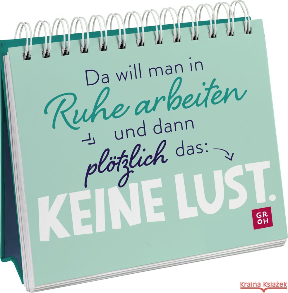 Da will man in Ruhe arbeiten und dann plötzlich das: keine Lust. Groh Verlag 9783848501038