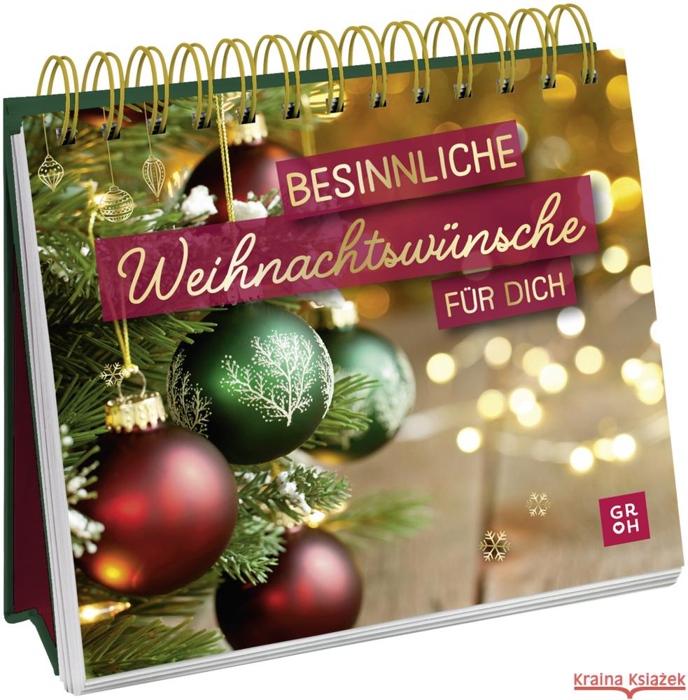 Besinnliche Weihnachtswünsche für dich Groh Verlag 9783848501762