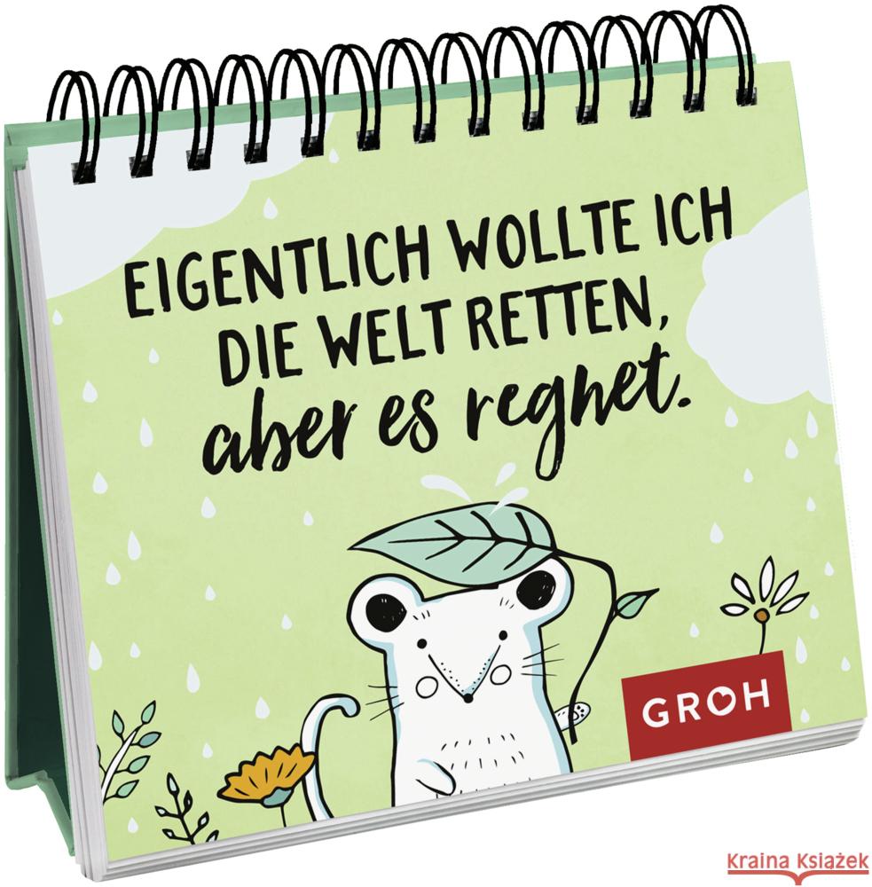 Eigentlich wollte ich die Welt retten, aber es regnet. Groh Verlag 9783848524877 Groh Verlag