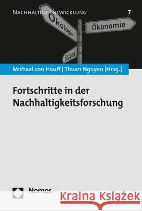 Fortschritte in Der Nachhaltigkeitsforschung Hauff, Michael Von 9783848745012 Nomos Verlagsgesellschaft