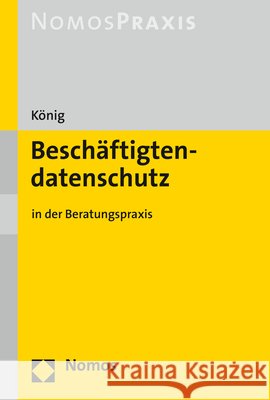 Beschaftigtendatenschutz: In Der Beratungspraxis Konig, Tassilo-Rouven 9783848757022