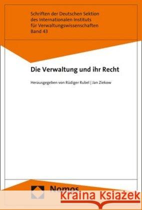 Die Verwaltung Und Ihr Recht Rubel, Rudiger 9783848763412 Nomos