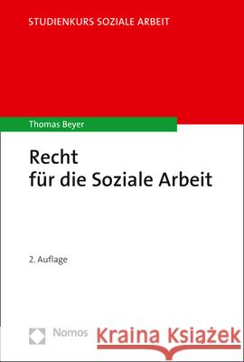 Recht Fur Die Soziale Arbeit Thomas Beyer 9783848767083