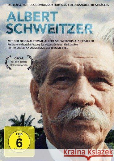 Albert Schweitzer, DVD : Restaurierte deutsche Fassung des Oscar prämierten Filmklassikers Anderson, Erika; Hill, Jerome 9783848840113