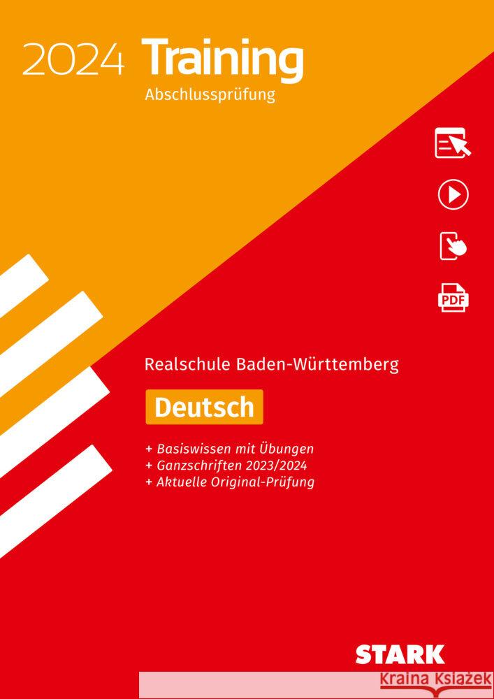 STARK Training Abschlussprüfung Realschule 2024 - Deutsch - BaWü, m. 1 Buch, m. 1 Beilage Engel, Anja, Wagner, Sandra, Schnurrer, Franziska 9783849058234 Stark Verlag