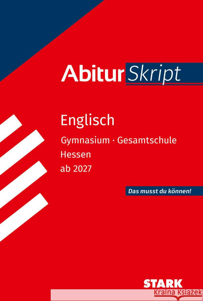STARK Englisch - AbiturSkript Hessen ab 2027 Jacob, Rainer 9783849065126 Stark Verlag