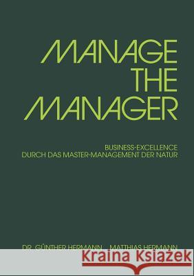 Manage the Manager Hermann, Günther 9783849124649