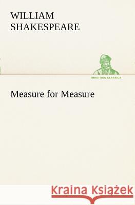 Measure for Measure William Shakespeare 9783849169985