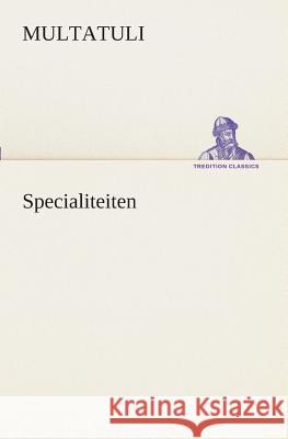 Specialiteiten Multatuli 9783849540678