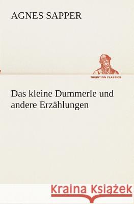 Das kleine Dummerle und andere Erzählungen Agnes Sapper 9783849545949 Tredition Classics