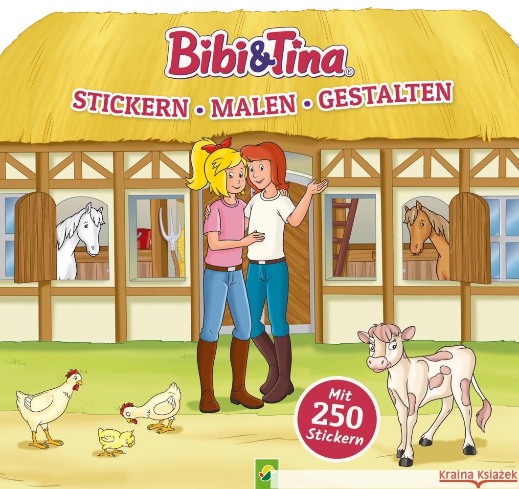 Bibi & Tina - Stickern, Malen, Gestalten. Mit 250 Stickern Schwager & Steinlein Verlag 9783849932701 Schwager & Steinlein