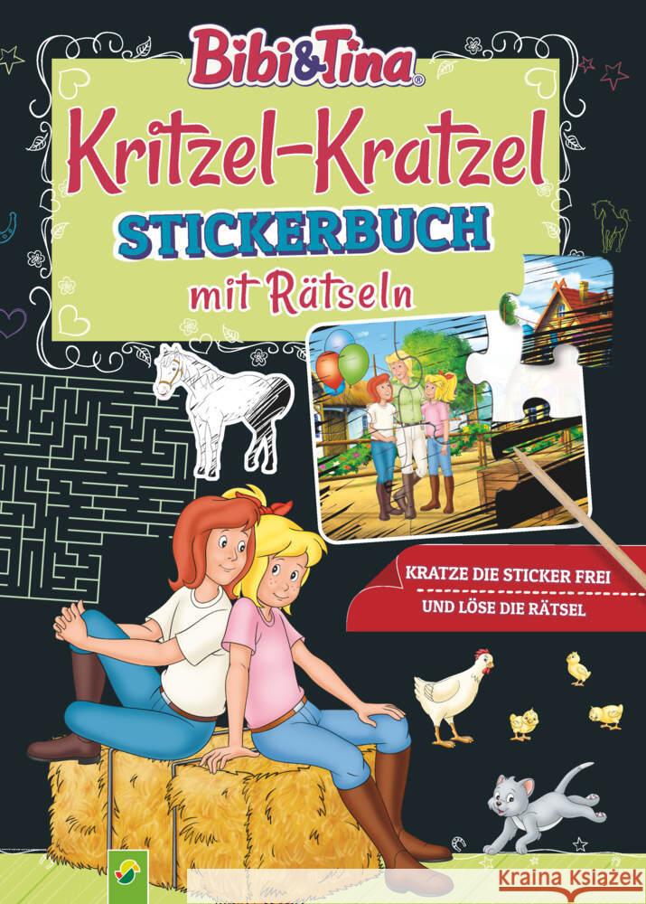 Bibi & Tina: Kritzel-Kratzel Stickerbuch mit Rätseln Schwager & Steinlein Verlag 9783849943219 Schwager & Steinlein