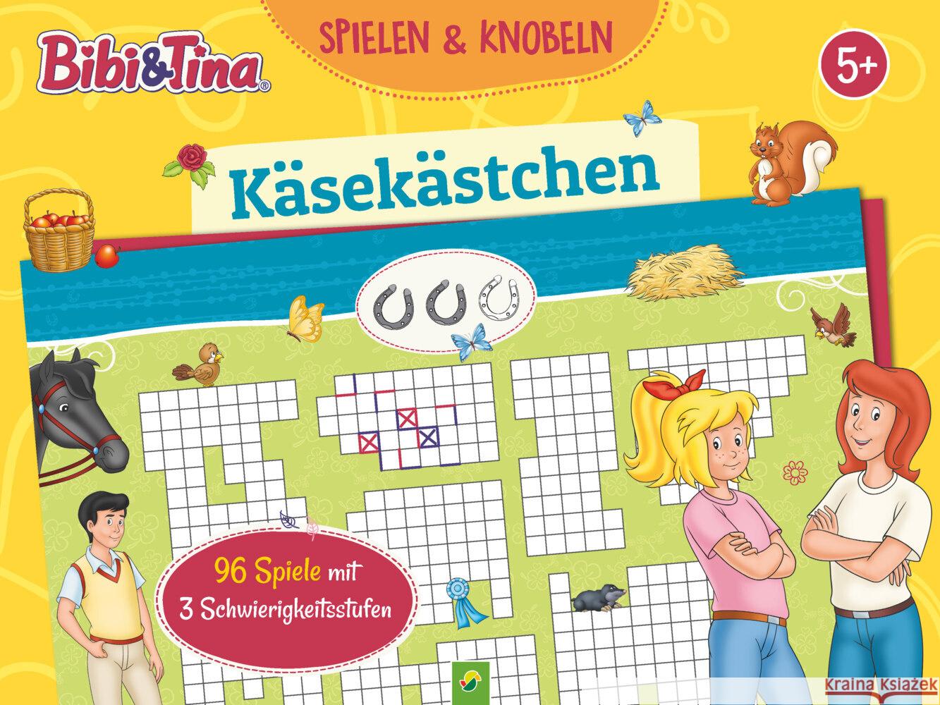 Bibi & Tina Käsekästchen Spieleblock Schwager & Steinlein Verlag 9783849944414 Schwager & Steinlein