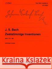 Zweistimmige Inventionen BWV 772-786, Klavier : Fingersätze von Oswald Jonas Bach, Johann S. Leisinger, Ulrich  9783850556675