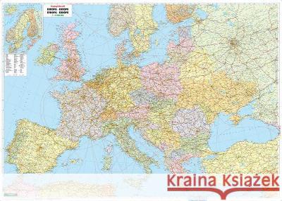 Freytag & Berndt Poster Europa, politisch, ohne Metallstäbe. Europe, political : Plano    9783850844444 Freytag-Berndt u. Artaria