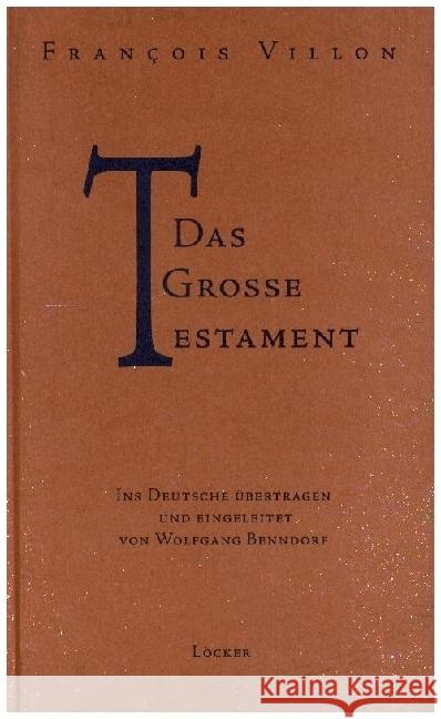 Das grosse Testament Villon, François 9783854093558