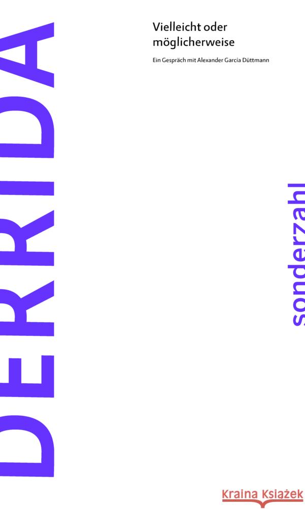 Vielleicht oder möglicherweise Derrida, Jacques 9783854496762