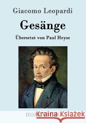 Gesänge Giacomo Leopardi 9783861996019 Hofenberg