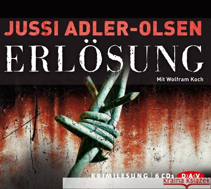 Erlösung, 6 Audio-CDs : Gekürzte Lesung Adler-Olsen, Jussi 9783862310623 Der Audio Verlag, DAV