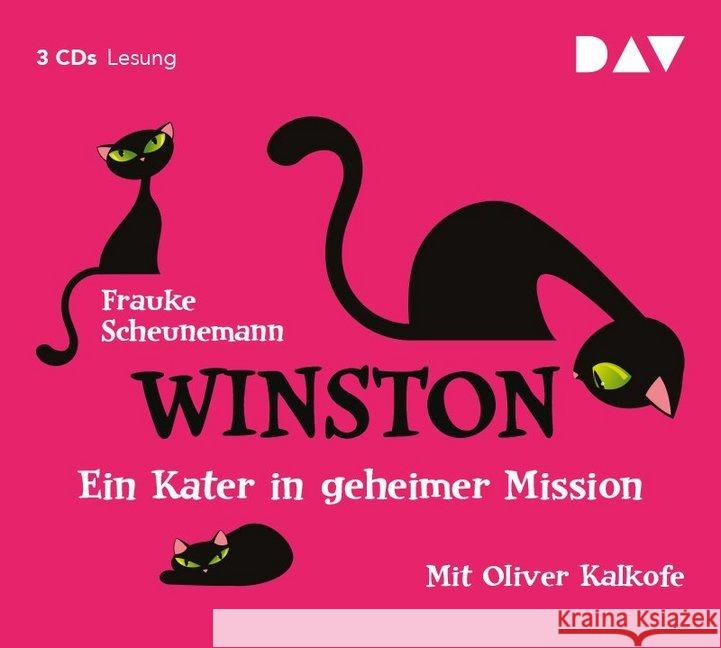 Winston - Ein Kater in geheimer Mission, 3 Audio-CDs Scheunemann, Frauke 9783862312887 Der Audio Verlag, DAV